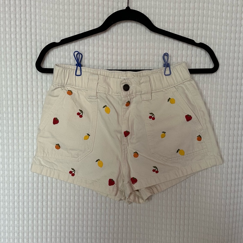 PacSun Polka-Fruit High Waist Mini Shorts